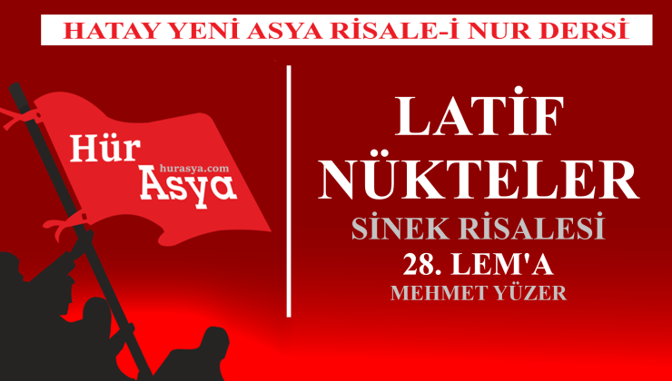 LATİF NÜKTELER – SİNEK RİSALESİ – 28. LEM’A