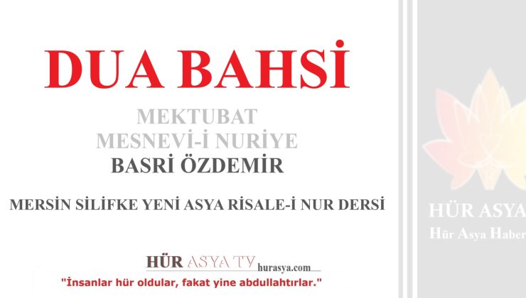 DUA – MEKTUBAT & MESNEVİ-İ NURİYE