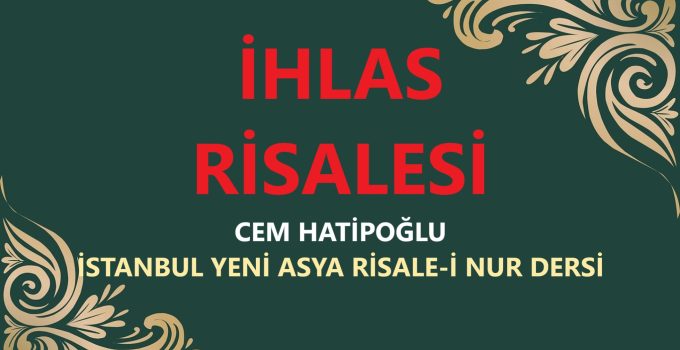 İHLAS RİSALESİ