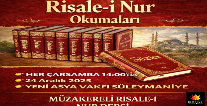 MÜZAKERELİ RİSALE-İ NUR DERSİ – 24.12.25