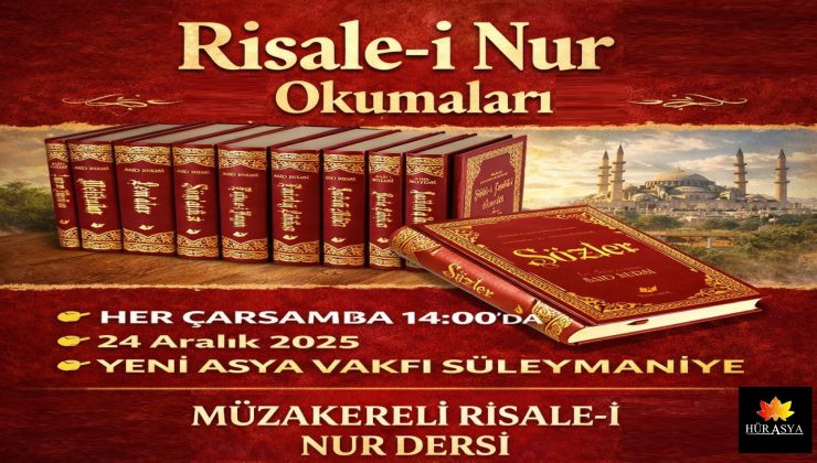 MÜZAKERELİ RİSALE-İ NUR DERSİ – 24.12.25