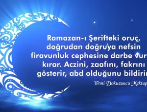 Ramazan-ı Şerife dairdir – 29.Mektup