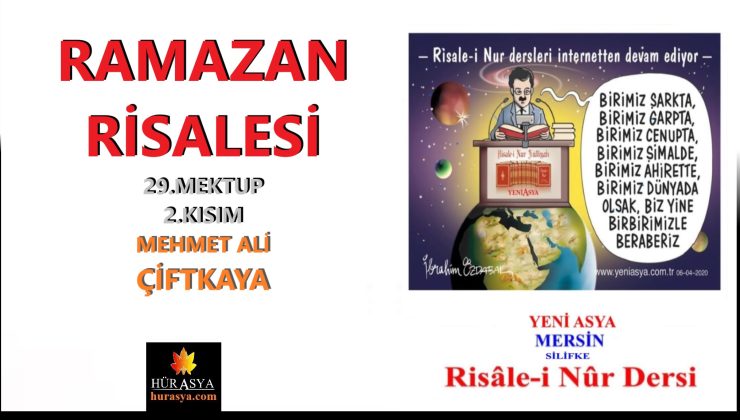 RAMAZAN RİSALESİ – 29.MEKTUP, 2.KISIM