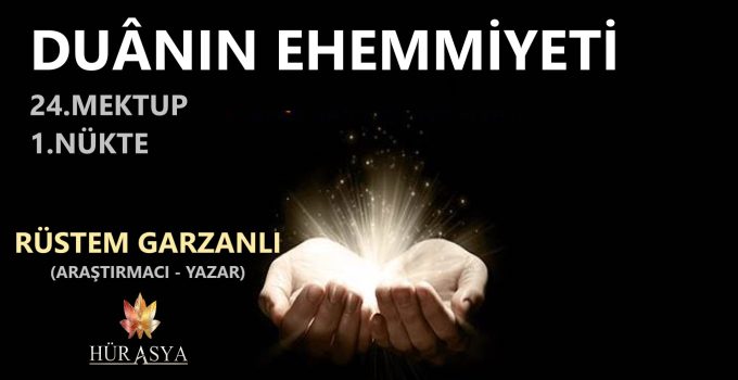 DUÂNIN EHEMMİYETİ ÜZERİNE / RÜSTEM GARZANLI