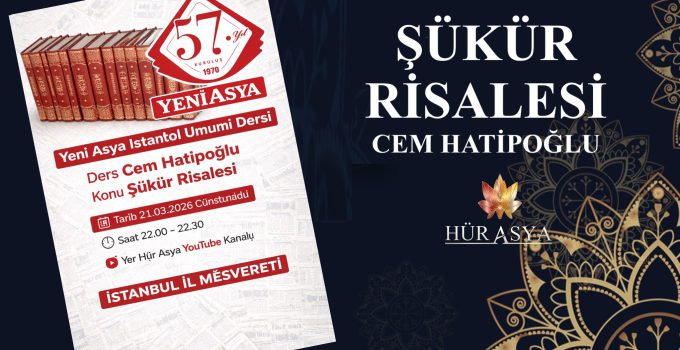 ŞÜKÜR RİSALESİ / CEM HATİPOĞLU