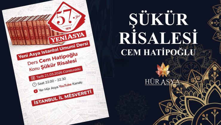 ŞÜKÜR RİSALESİ / CEM HATİPOĞLU