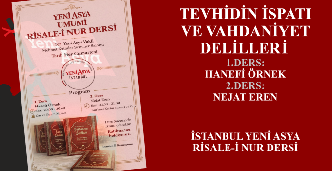İSTANBUL YENİ ASYA RİSALE-İ NUR DERSİ