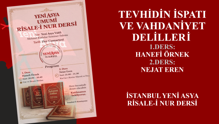 İSTANBUL YENİ ASYA RİSALE-İ NUR DERSİ