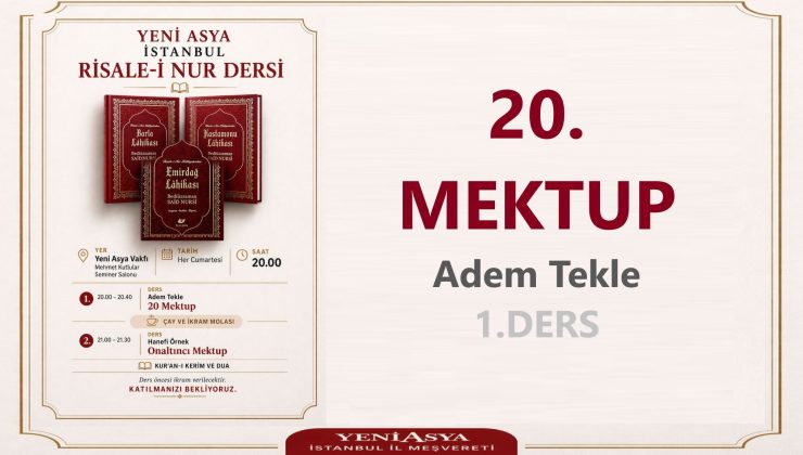 20.MEKTUP / ADEM TEKLE