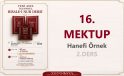 16.MEKTUP / HANEFİ ÖRNEK