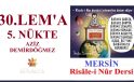 30. LEM’A 5. NÜKTE / AZİZ DEMİRDÖĞMEZ