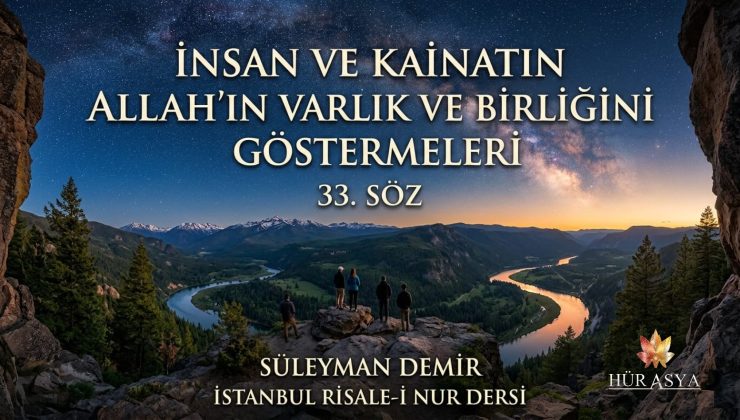 “İNSAN VE KAİNATIN ALLAH’IN VARLIK VE BİRLİĞİNİ GÖSTERMELERİ”